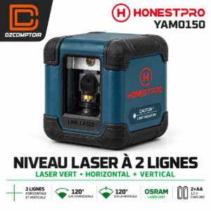 Niveau laser vert à 2 lignes HONESTPRO YAM0150