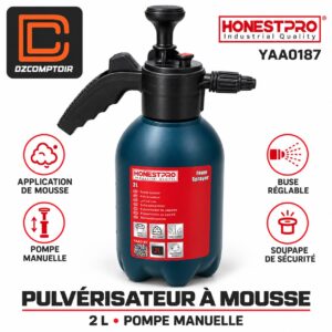 Pulvérisateur à mousse manuel HONESTPRO YAA0187 — 2 L
