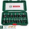 Coffret BOSCH de 15 fraises pour défonceuse queue 8 mm