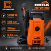 ORCA HPW190 – caractéristiques ORCA HPW190 – 1200 W, pression de service 70 bar, maximum 100 bar et débit 6,5 L/min