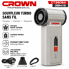 Souffleur turbo sans fil CROWN CT26064 35 m/s avec accessoires