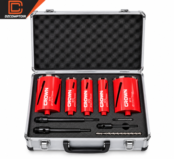 Coffret CROWN M16 de 5 couronnes diamantées avec accessoires
