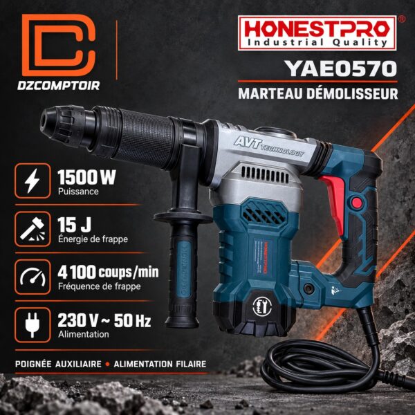 Marteau démolisseur 1500W YAE0570