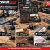 Applications du coffret POWERPLUS POWE90600 : découpe, ponçage, polissage, gravure, nettoyage et meulage